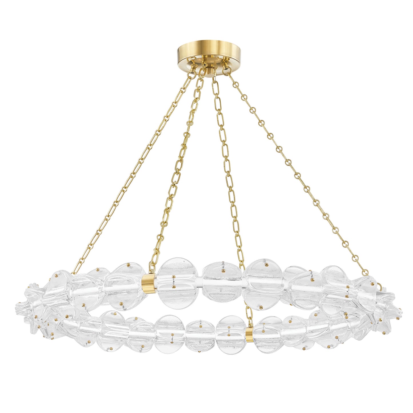 Lindley 40" Wide LED Ring Chandelier