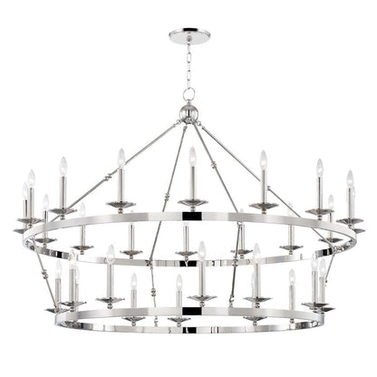 Hudson Valley Lighting Allendale 28 Light 58" Wide Two-Tier Candle Chandelier