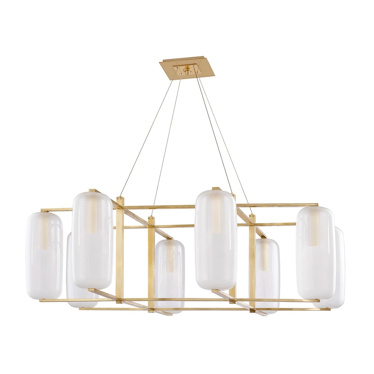 Pebble 8 Light 48" Wide Chandelier