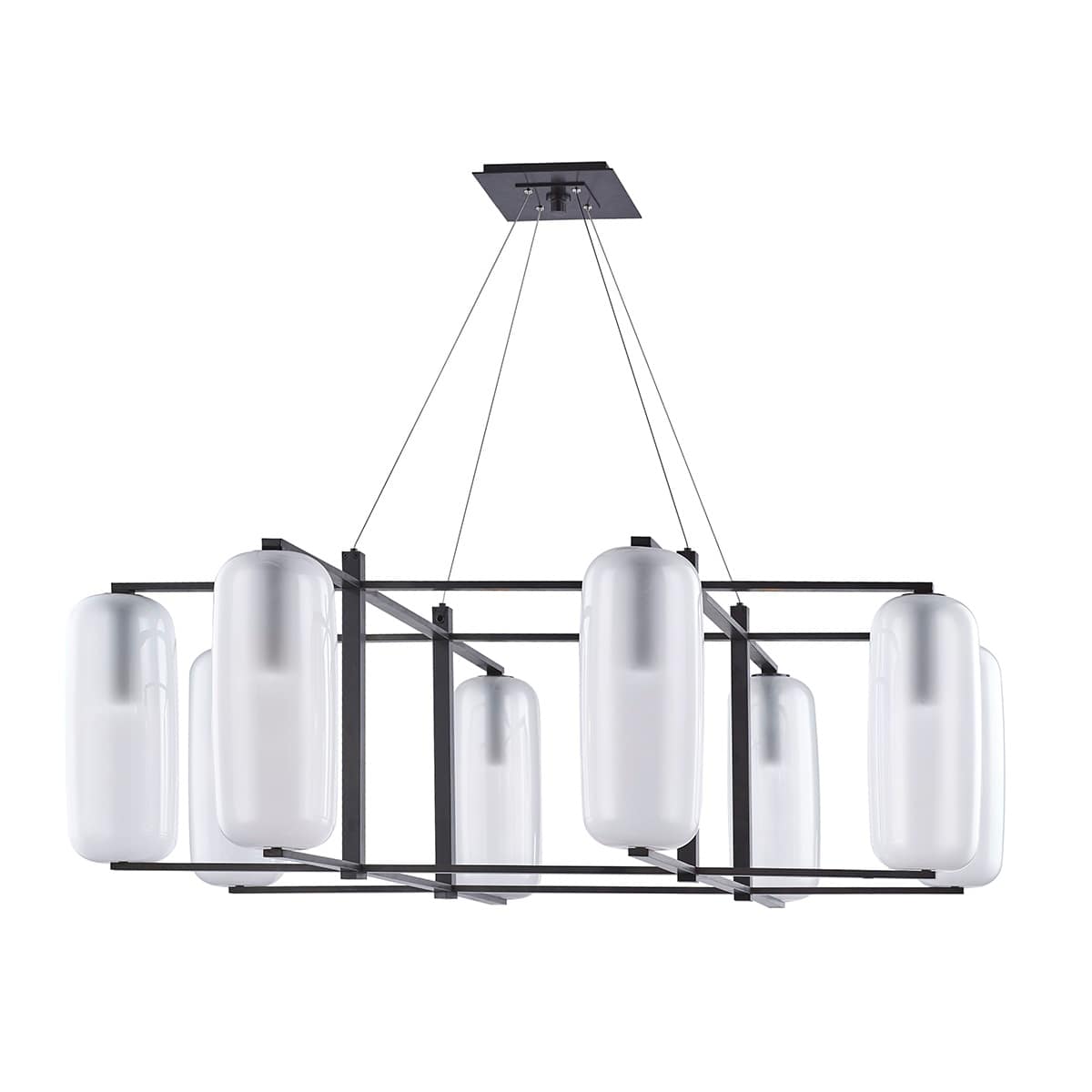 Pebble 8 Light 48" Wide Chandelier