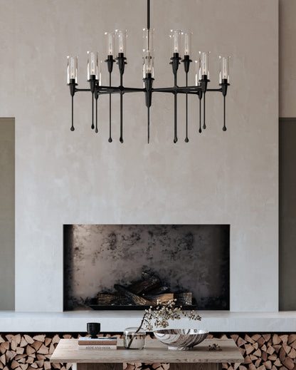 Chisel 16 Light 41" Wide Taper Candle Chandelier