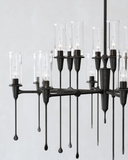 Chisel 16 Light 41" Wide Taper Candle Chandelier