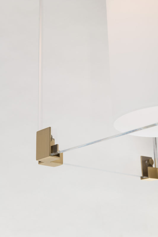 Achilles 3 Light 54" Wide Linear Chandelier