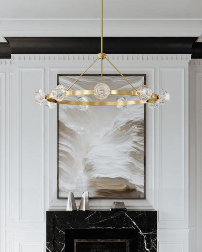 Barclay 9 Light 51" Wide Ring Chandelier