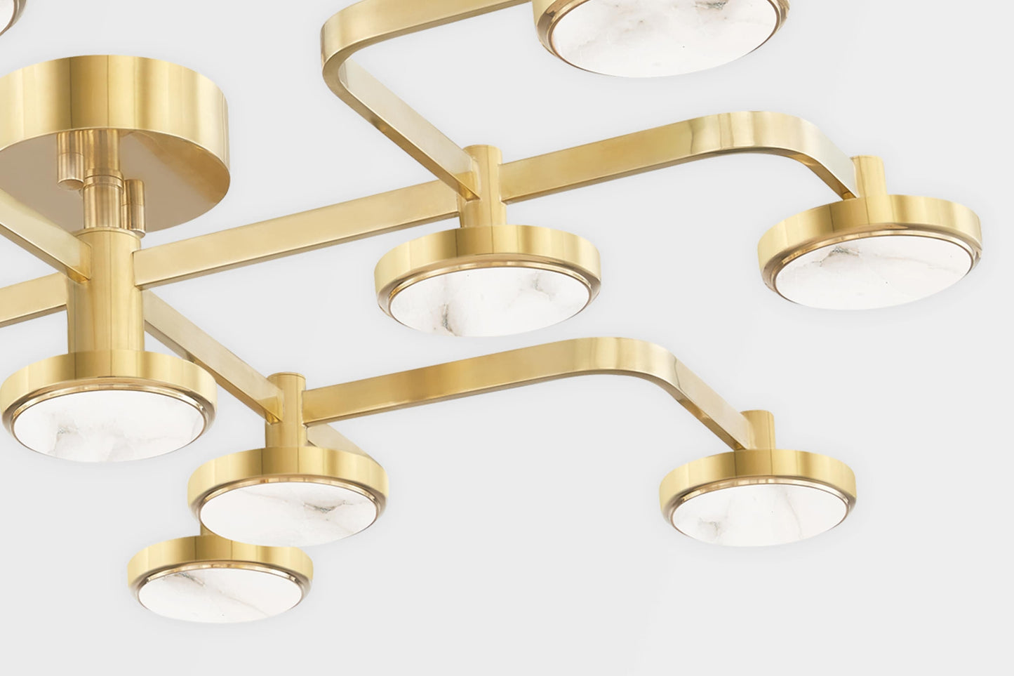 Meander 13 Light 43" Wide LED Semi-Flush Ceiling Fixture