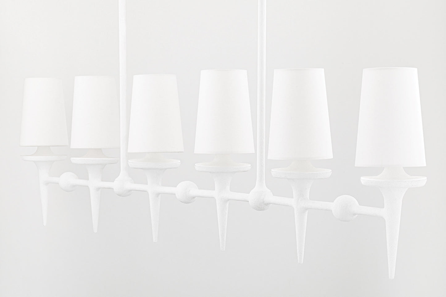 Torch 6 Light 58" Wide Linear Chandelier