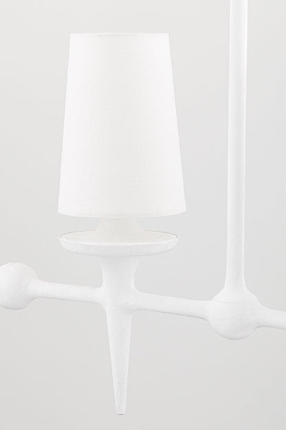 Torch 6 Light 58" Wide Linear Chandelier
