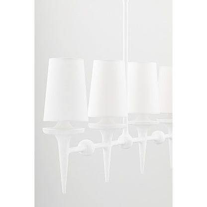 Hudson Valley Lighting Torch 6 Light 58" Wide Linear Chandelier