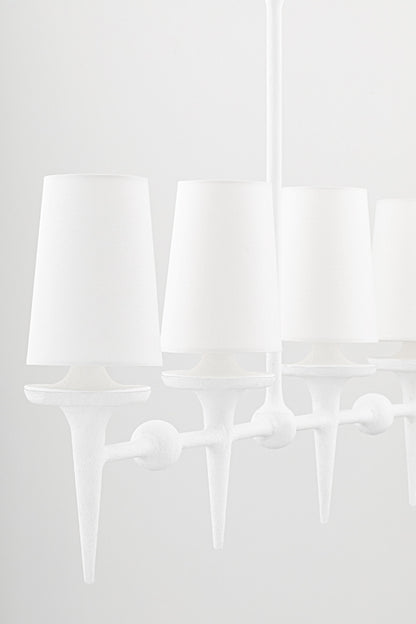 Torch 6 Light 58" Wide Linear Chandelier