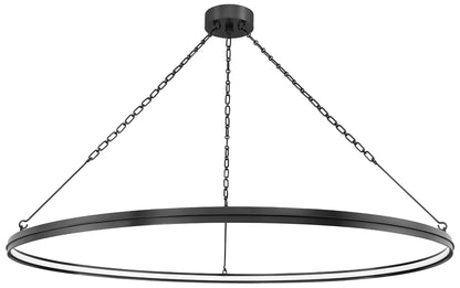 Hudson Valley Rosendale 56"W Old Bronze LED Ring Chandelier