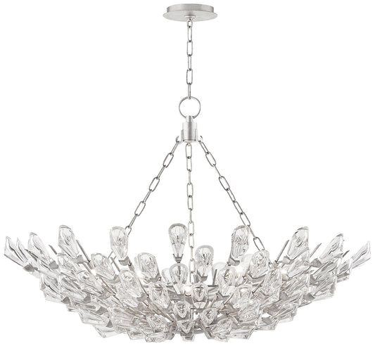 Hudson Valley Tulip 39 1/2" Wide 12-Light Silver Leaf Chandelier