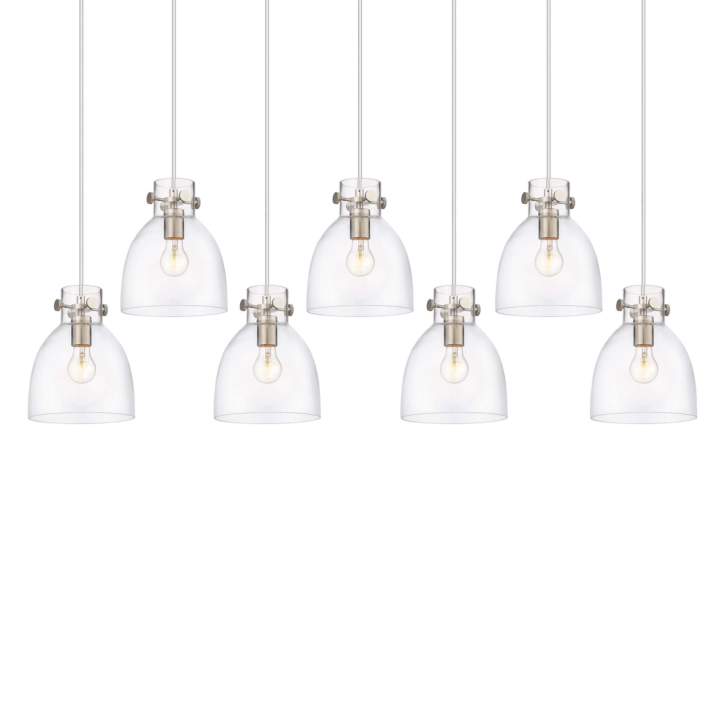 Newton Bell 7 Light 52" Wide Linear Pendant