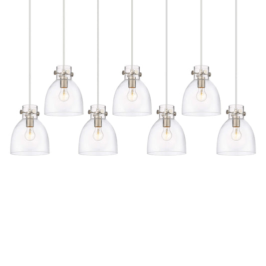 Newton Bell 7 Light 52" Wide Linear Pendant