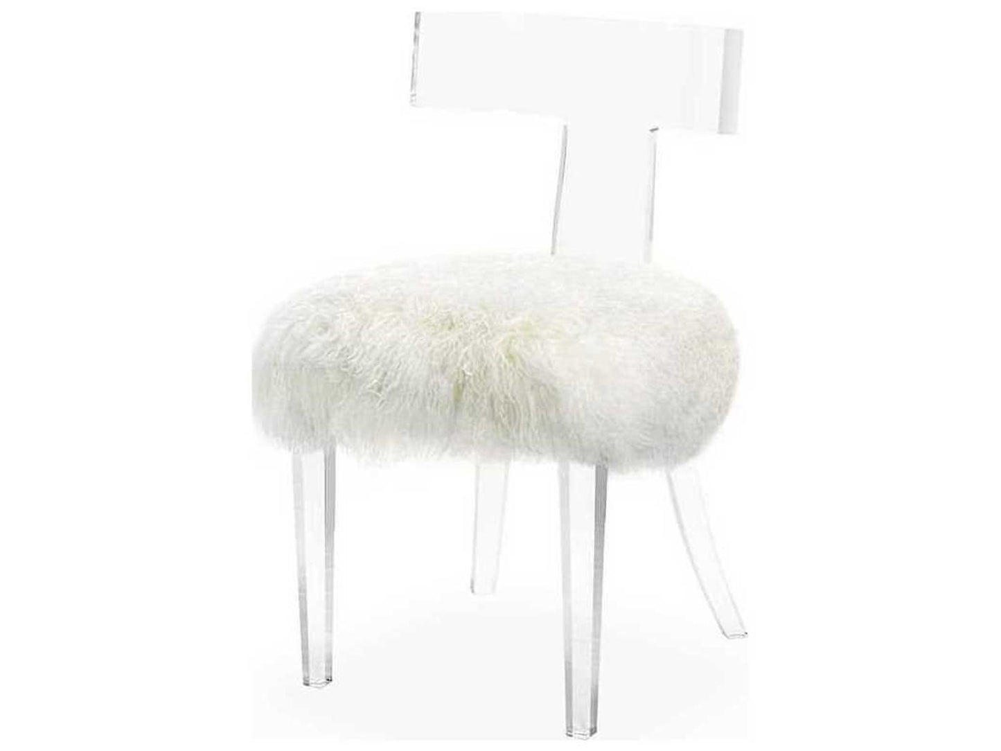 Tristan Clear Leather Accent Chair