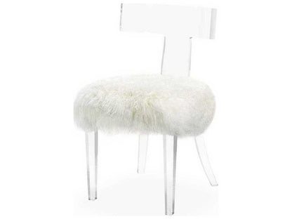 Tristan Clear Leather Accent Chair