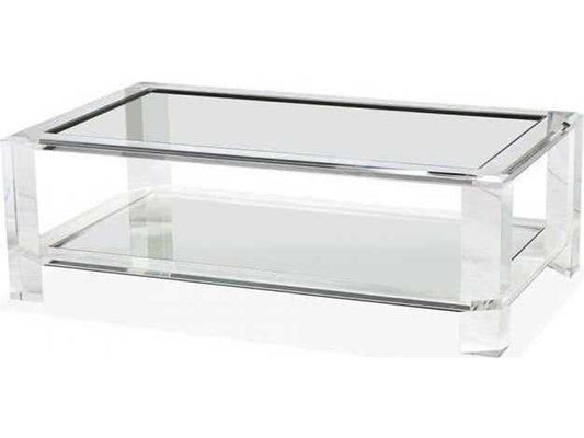 Surrey Rectangular Coffee Table Acrylic and Glass