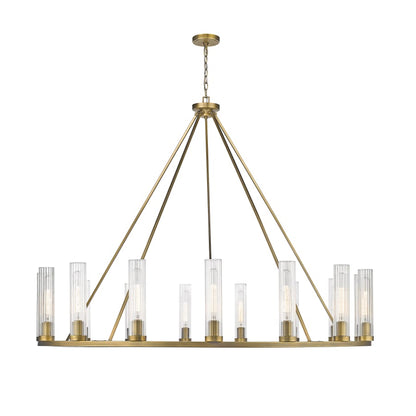 James Allan Hartman 15 Light 60" Wide Pillar Candle Ring Chandelier