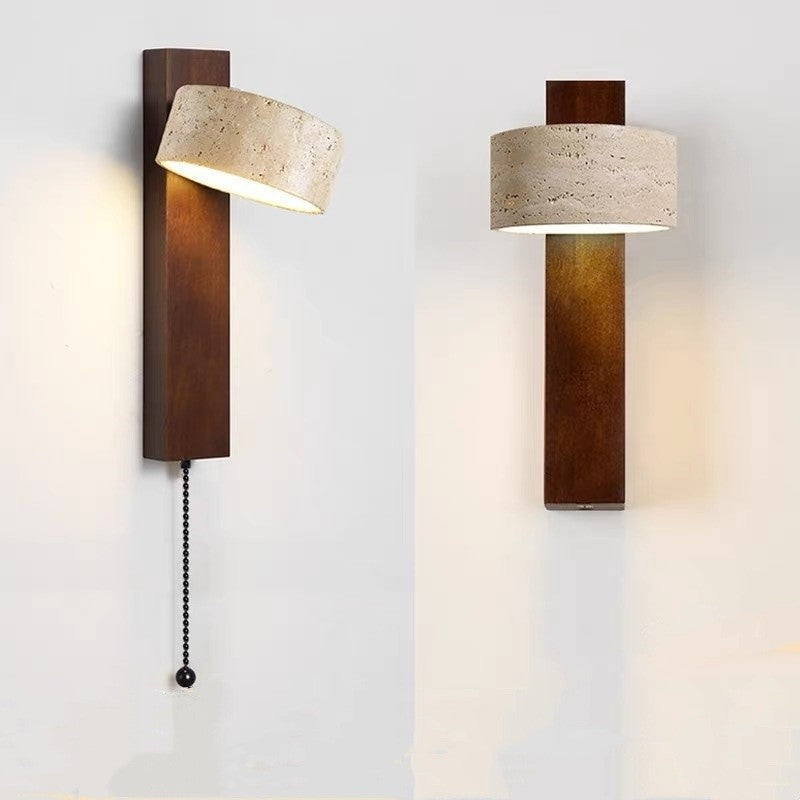 Japanese Cave Stone Rotatable LED Wall Lamp