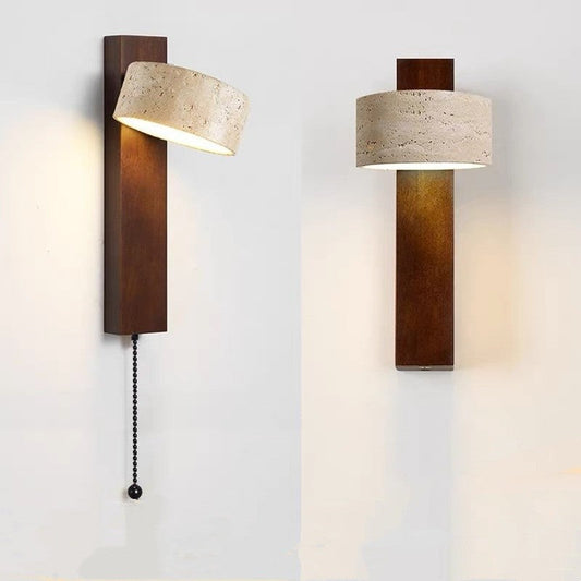 Japanese Cave Stone Rotatable LED Wall Lamp