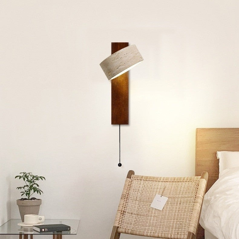 Japanese Cave Stone Rotatable LED Wall Lamp