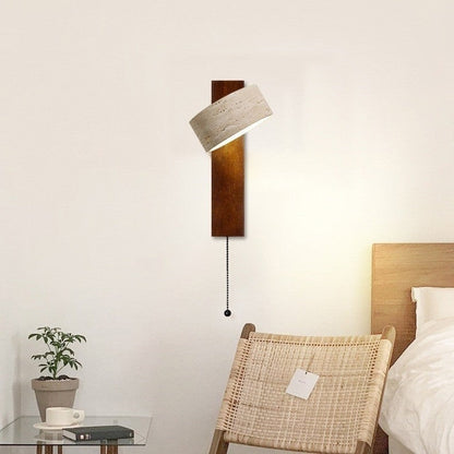 Japanese Cave Stone Rotatable LED Wall Lamp