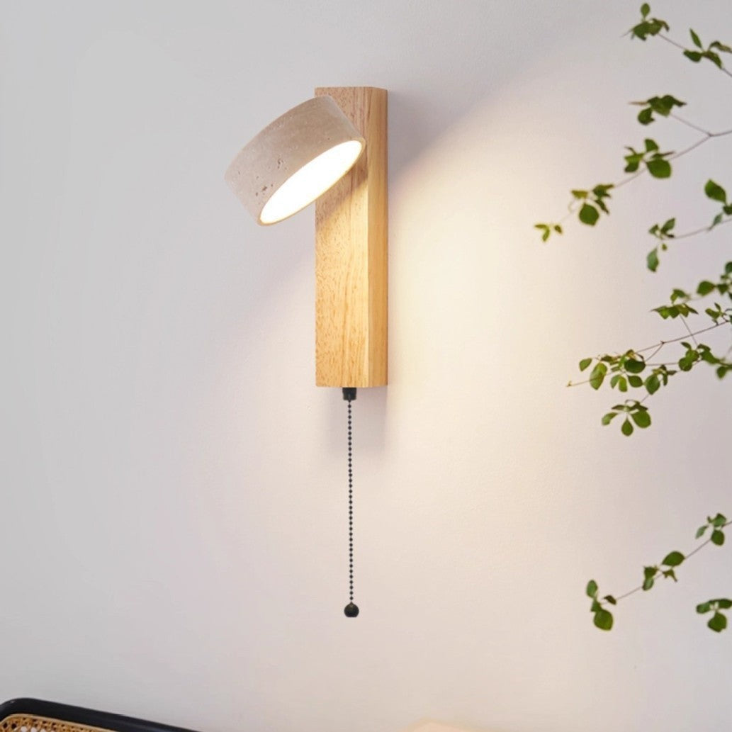 Japanese Cave Stone Rotatable LED Wall Lamp