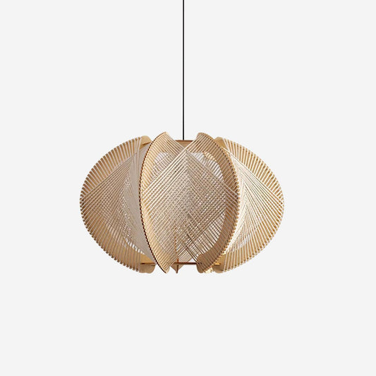 Java Wood & Rope Pendant Light