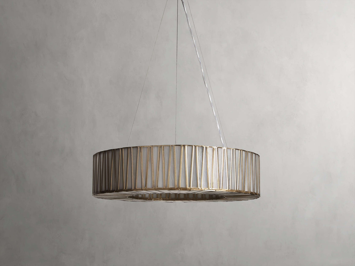 Jeunet Glass Globe Round Chandelier