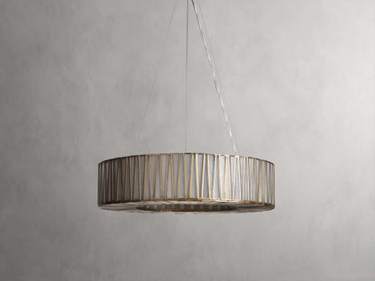 Jeunet Glass Globe Round Chandelier