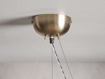 Jeunet Glass Globe Round Chandelier