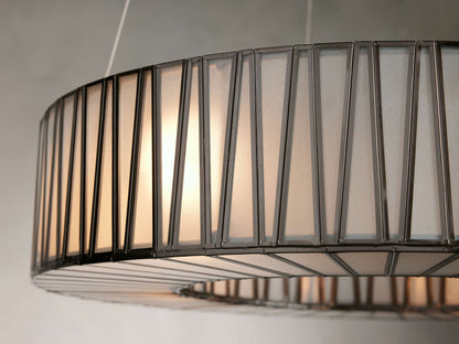 Jeunet Glass Globe Round Chandelier