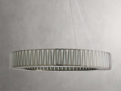 Jeunet Glass Globe Round Chandelier