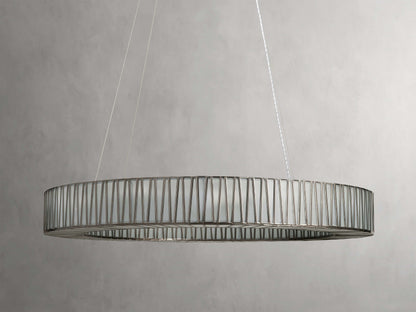 Jeunet Glass Globe Round Chandelier