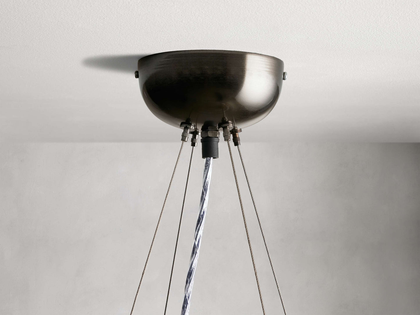 Jeunet Glass Globe Round Chandelier