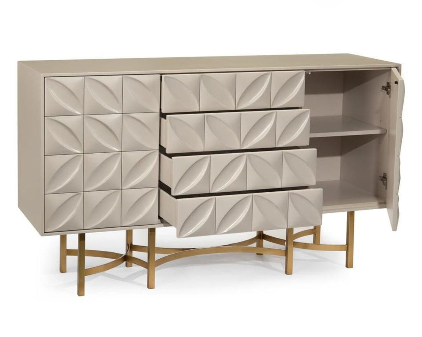 John Richard Ghost White Credenza