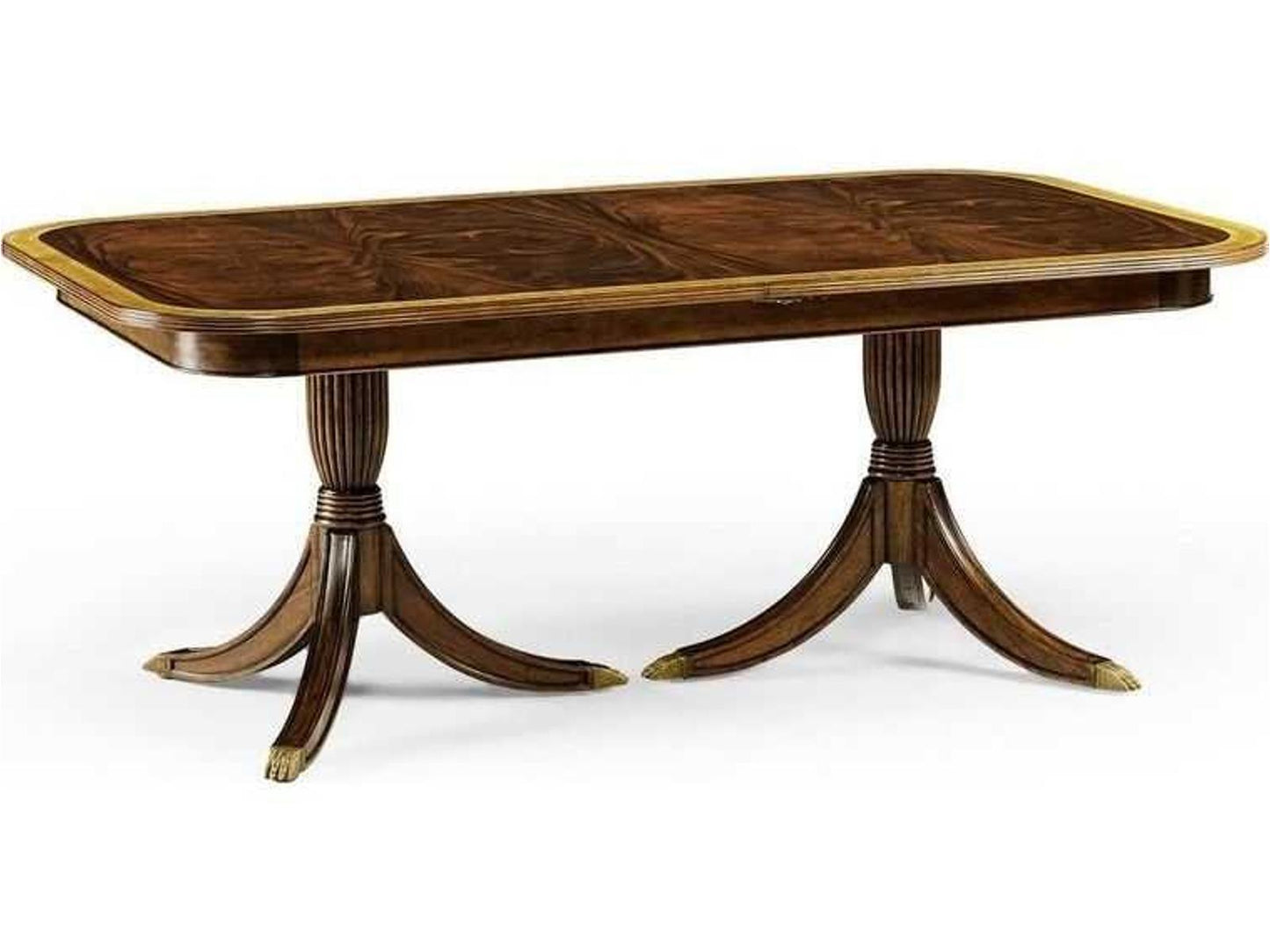Buckingham Regency Extending Dining Table in Medium Antique Mahogany