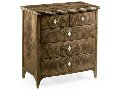 Buckingham 5-Drawer Bleached Mahogany Nightstand