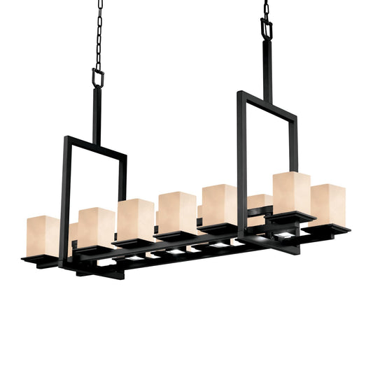 Clouds 12 Light 14" Wide Pillar Candle Chandelier - Tall Variation