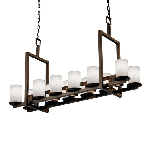 Clouds 12 Light 13" Wide Pillar Candle Chandelier - Short Variation