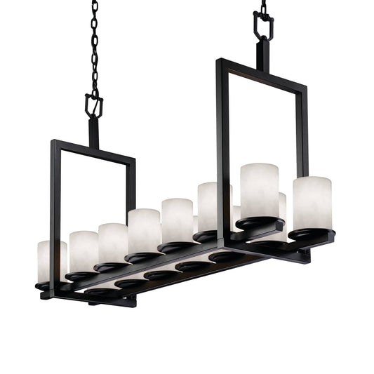 Clouds 14 Light 13" Wide LED Pillar Candle Chandelier