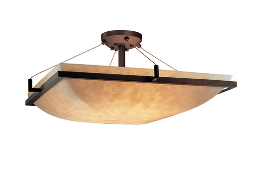 Clouds 27" Wide Bowl LED Semi Flush Mount Ceiling Fixture