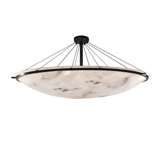 Lumenaria 75" Wide Ring 16 Light Single Tier Bowl Shaped Chandelier