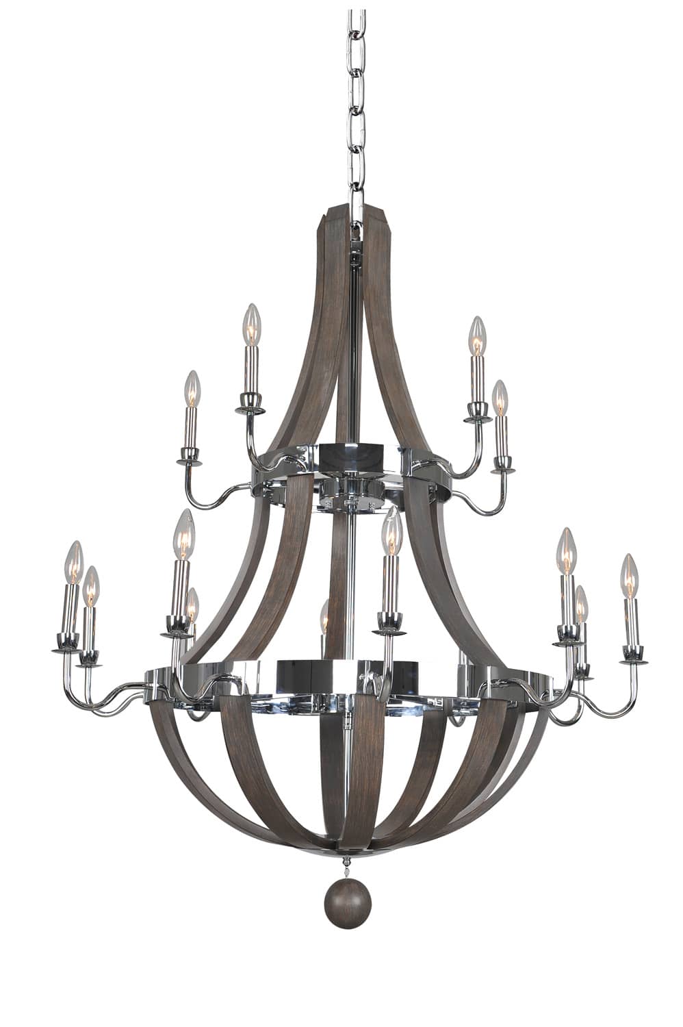 Sharlow 15 Light 40" Wide 2 Tier Chandelier