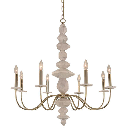 Carrara 8 Light 34" Wide Chandelier