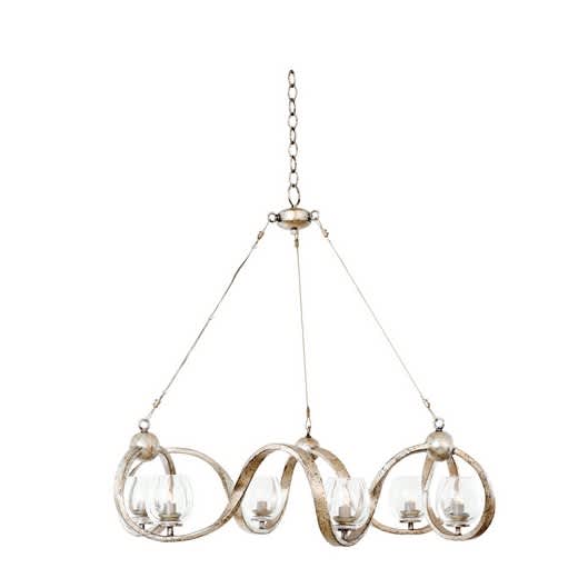 Madison 6 Light 36" Wide Chandelier with Glass Shades