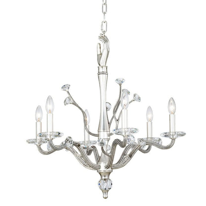 Kalco Venus 6 Light 26" Wide Crystal Candle Style Chandelier