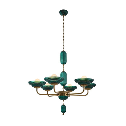 Kalco Verde 6 Light 40" Wide Chandelier