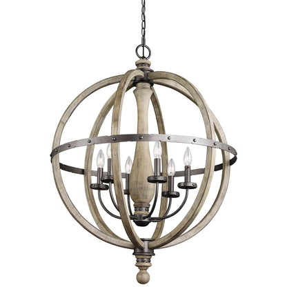 Evan 6-Bulb Indoor Pendant