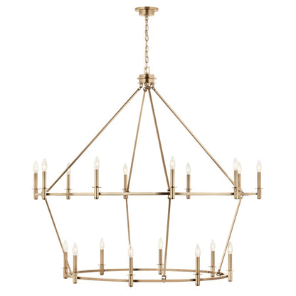 Kichler Carrick 18 Light 55" Wide Taper Candle Ring Chandelier
