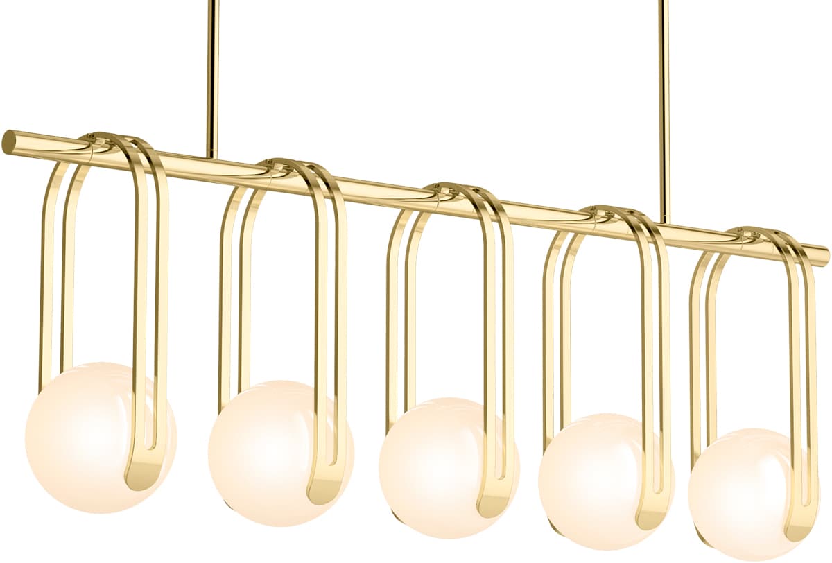 Kraga 5 Light 45" Wide Linear Chandelier